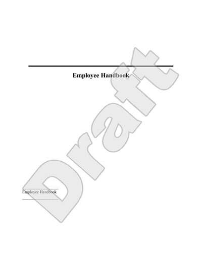 Sample Employee Handbook Template