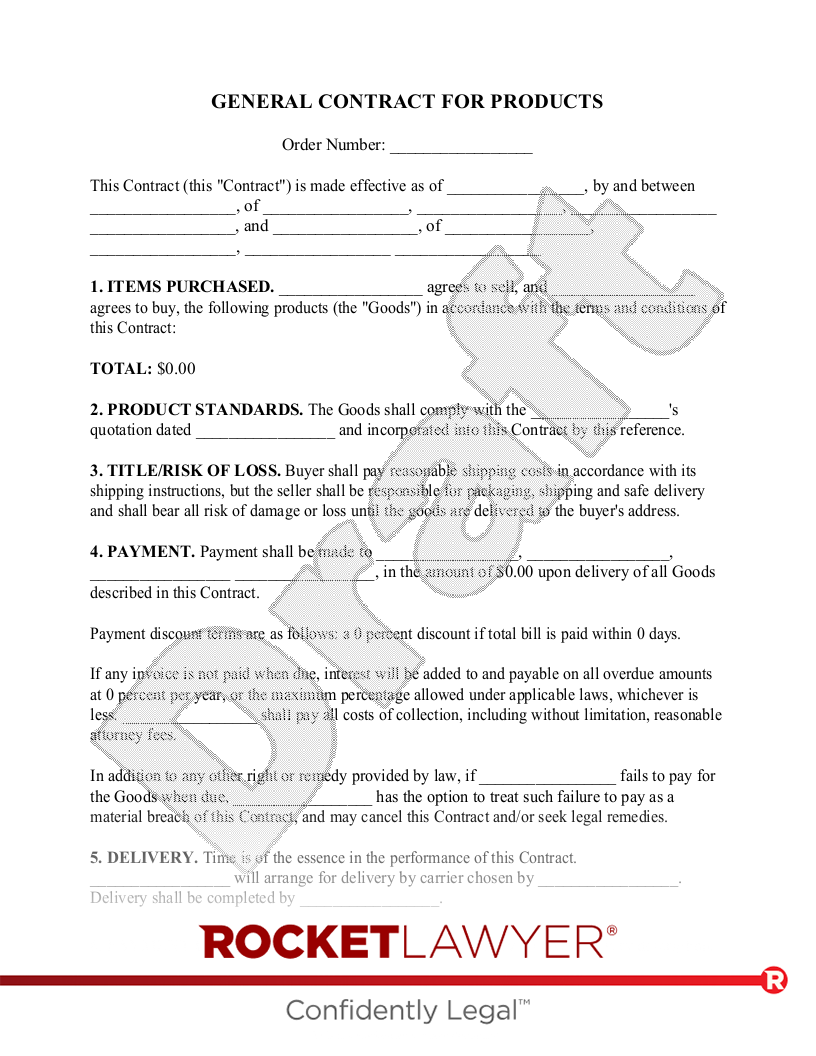 Business Contract document preview