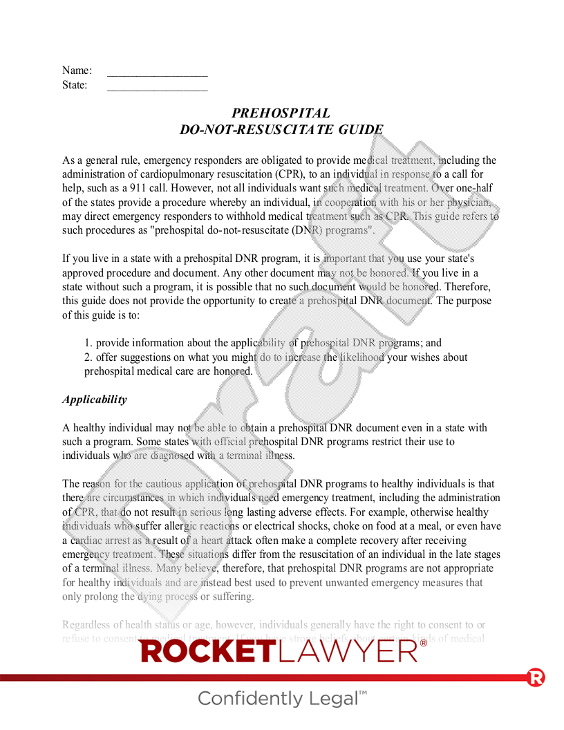 Do-Not-Resuscitate Guide document preview