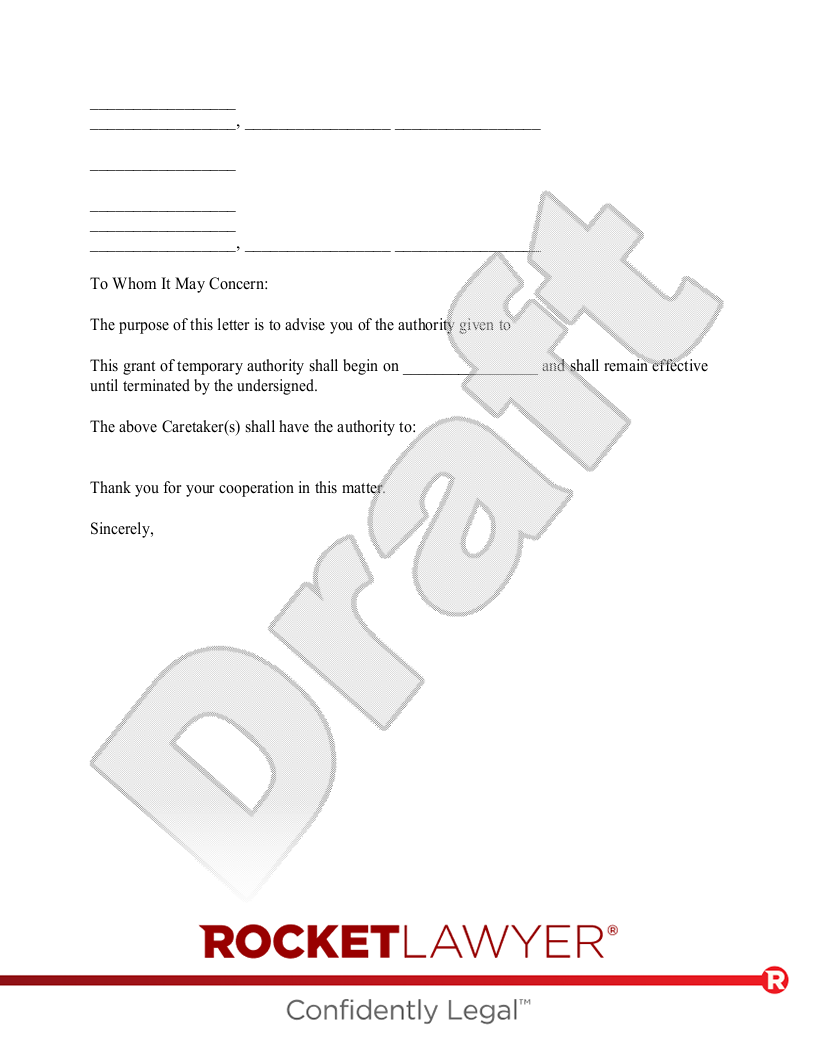Letter to School document preview