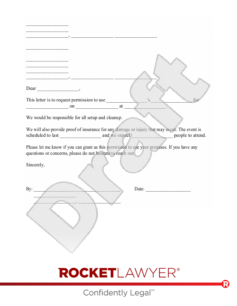 Request to Use Company Facilities document preview