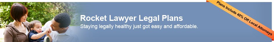 Rocket Lawyer Legal Plans
