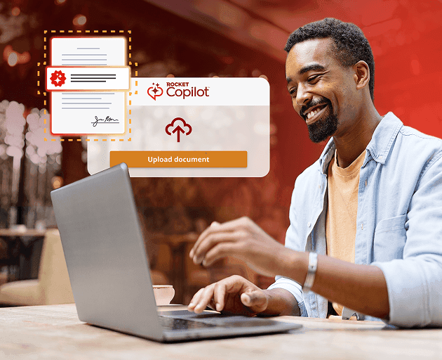 Upload a document to Rocket Copilot for AI insights and contract review