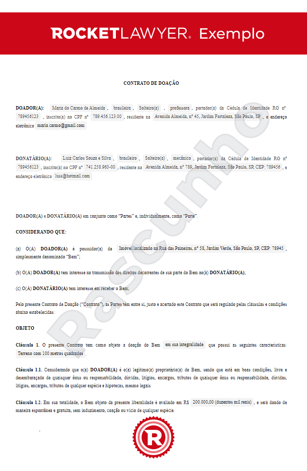 Contrato de Doação