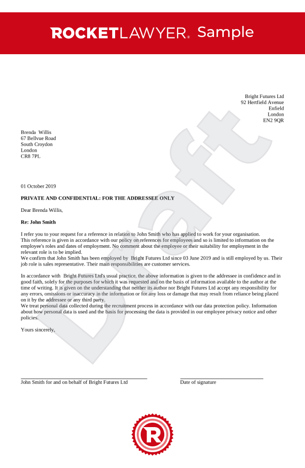 Free Reference Letter Template - Make Yours In 3 Steps