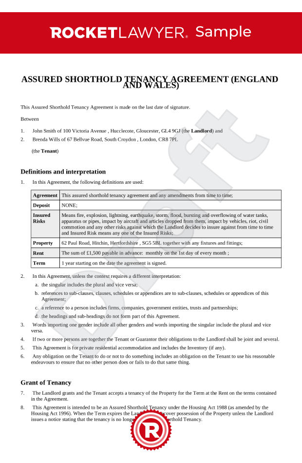 tenancy agreement for a house uk template make yours for free