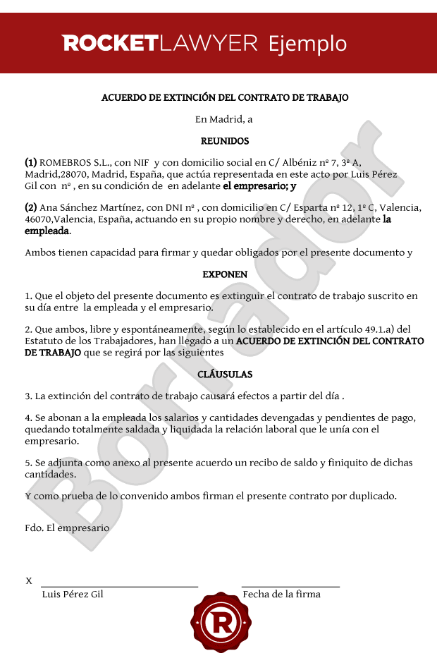 Modelo De Carta Para Renovacion De Contrato De Trabajo