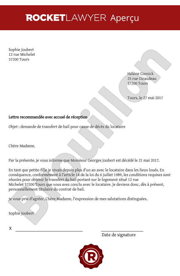 Reprise de bail logement Reprise de bail logement