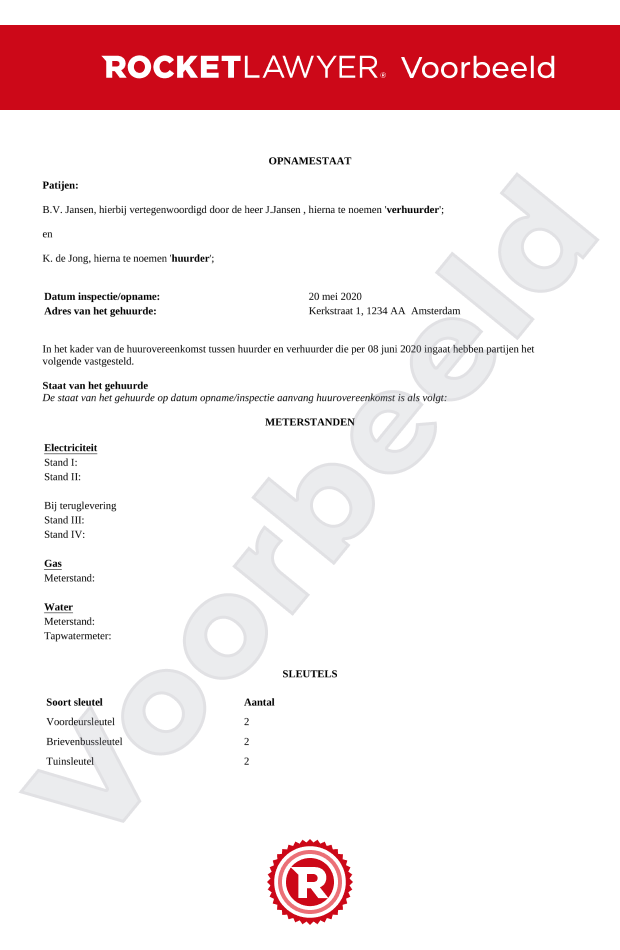 Opnamestaat