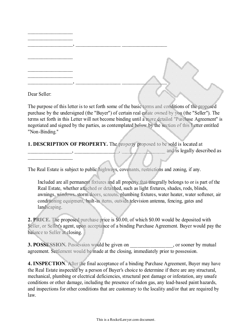 Land Purchase Agreement Letter Sample Onvacationswall
