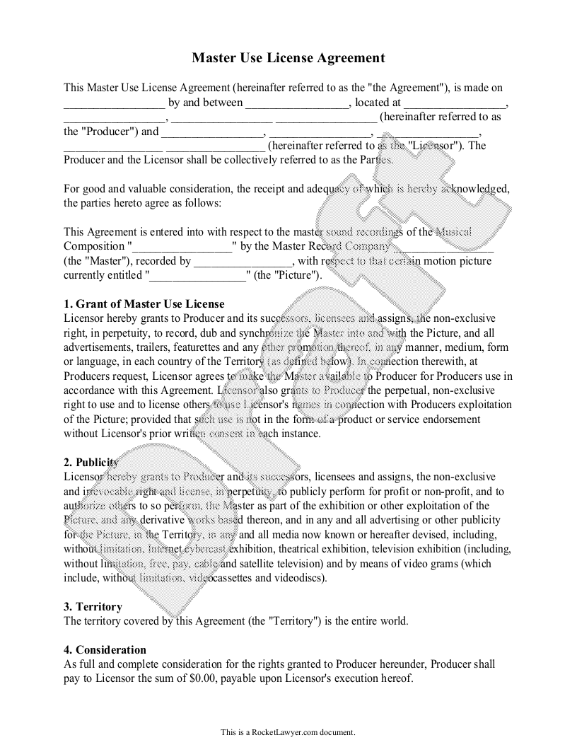Intellectual Property License Agreement Template
