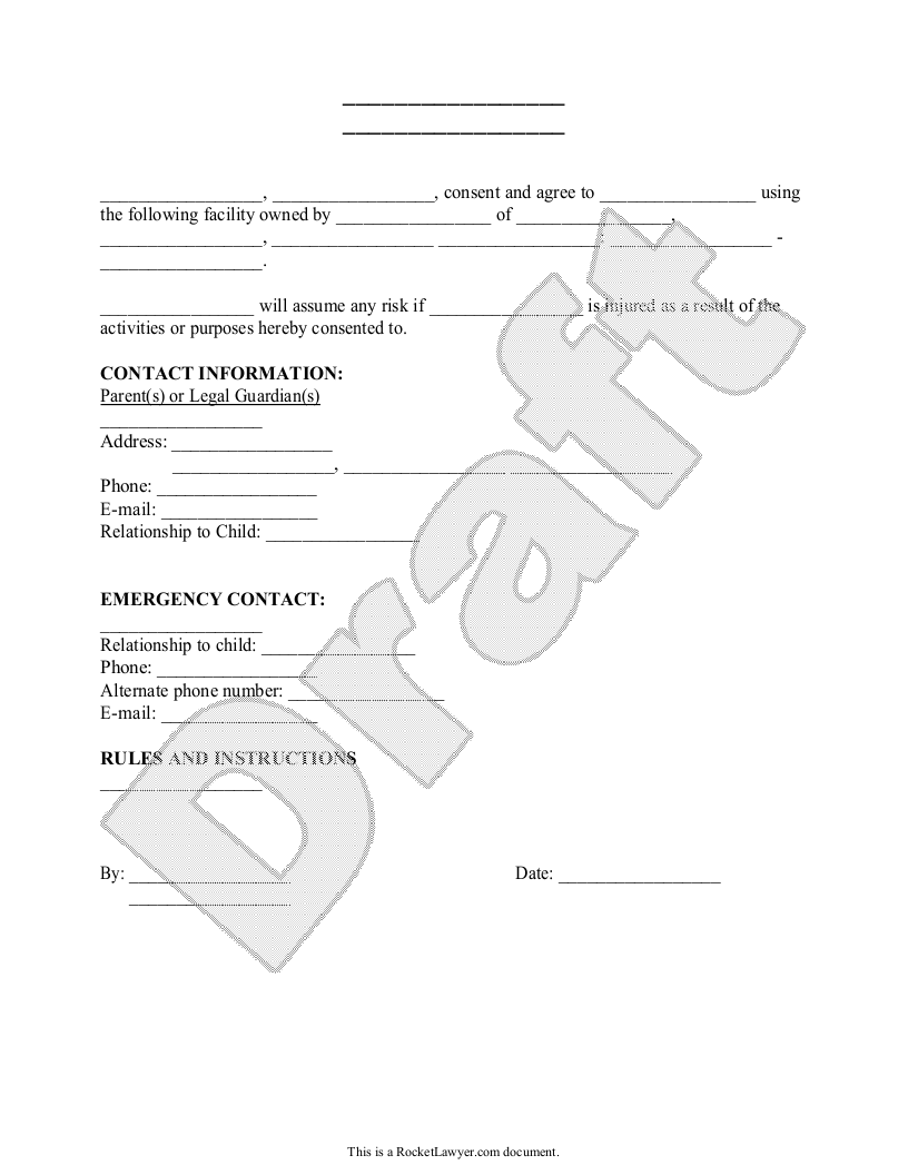 Sample Parental Consent Form Template