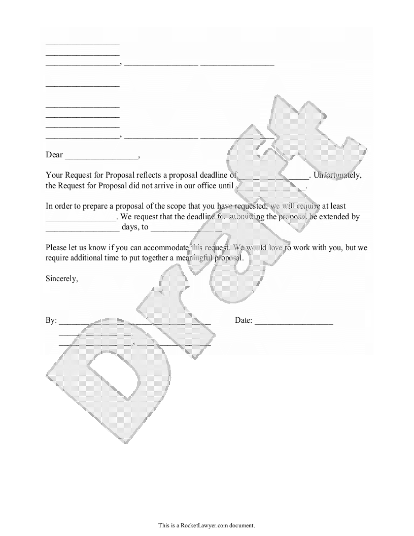 Proposal Extension Request Letter Example Template Fr Vrogue co