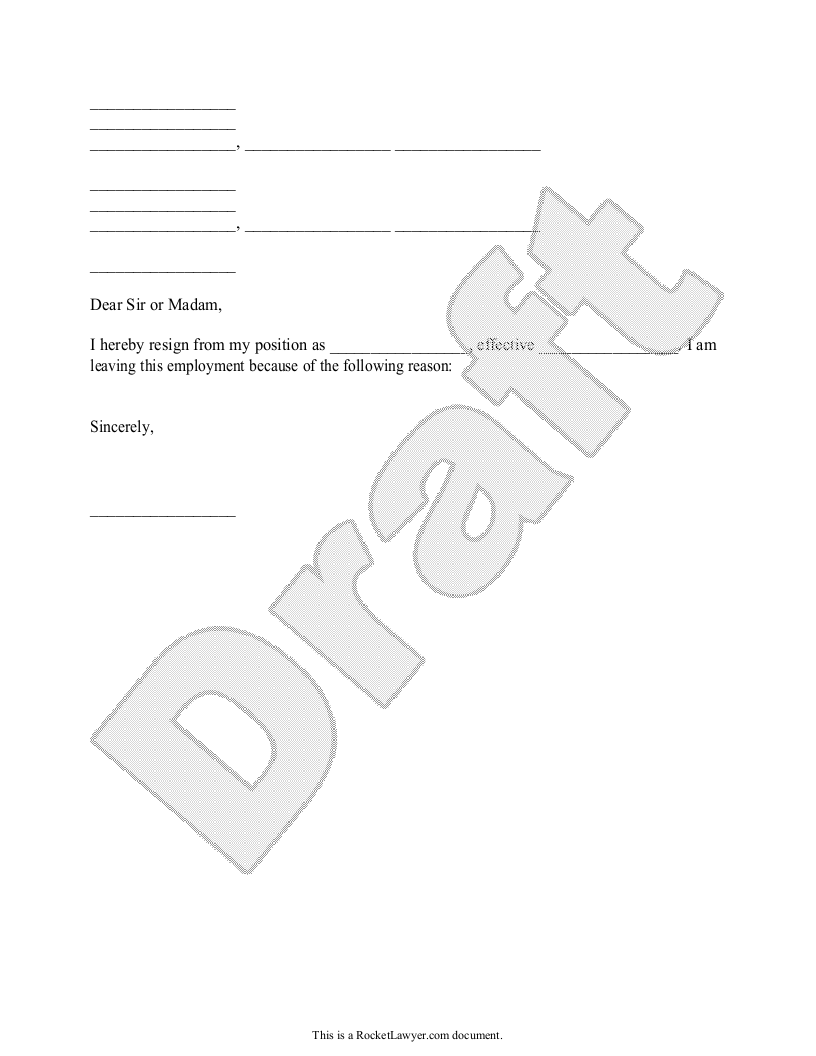 Free Two Weeks Notice Letter  Free to Print, Save & Download