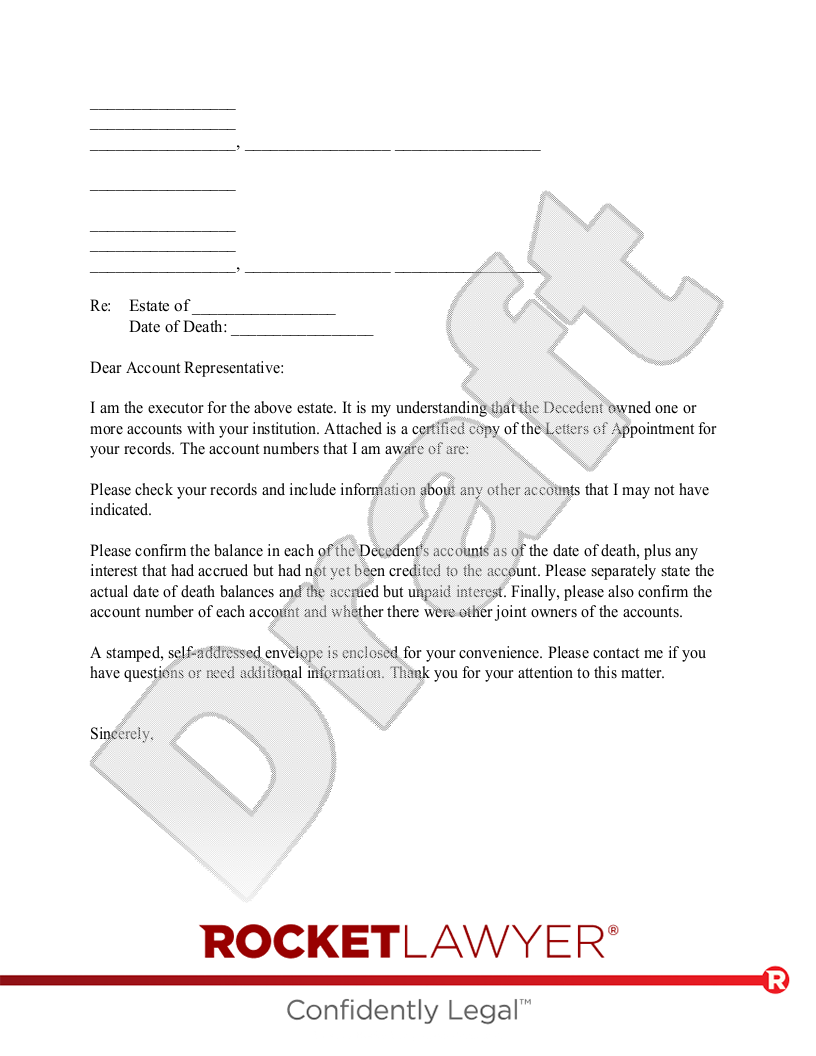 Bank Confirmation Letter document preview