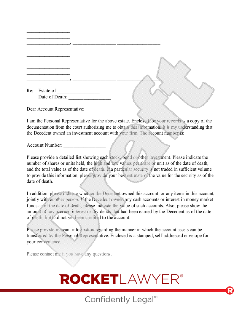 Broker Confirmation Letter document preview