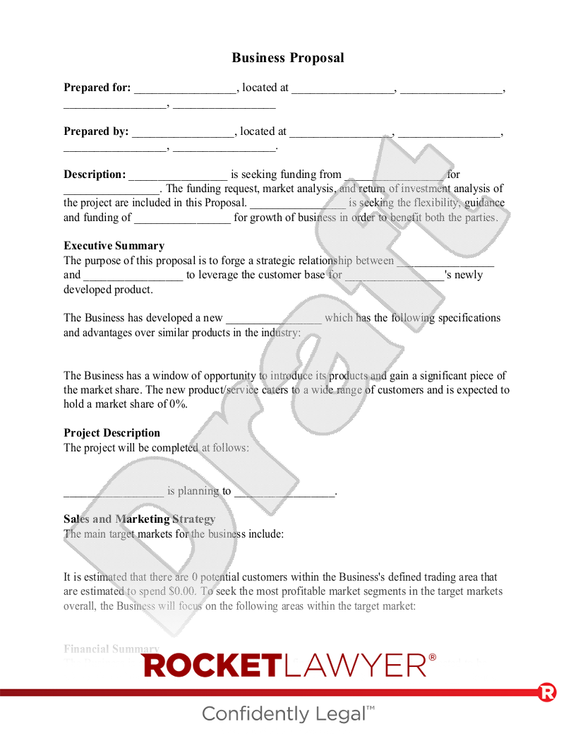 Business Proposal document preview