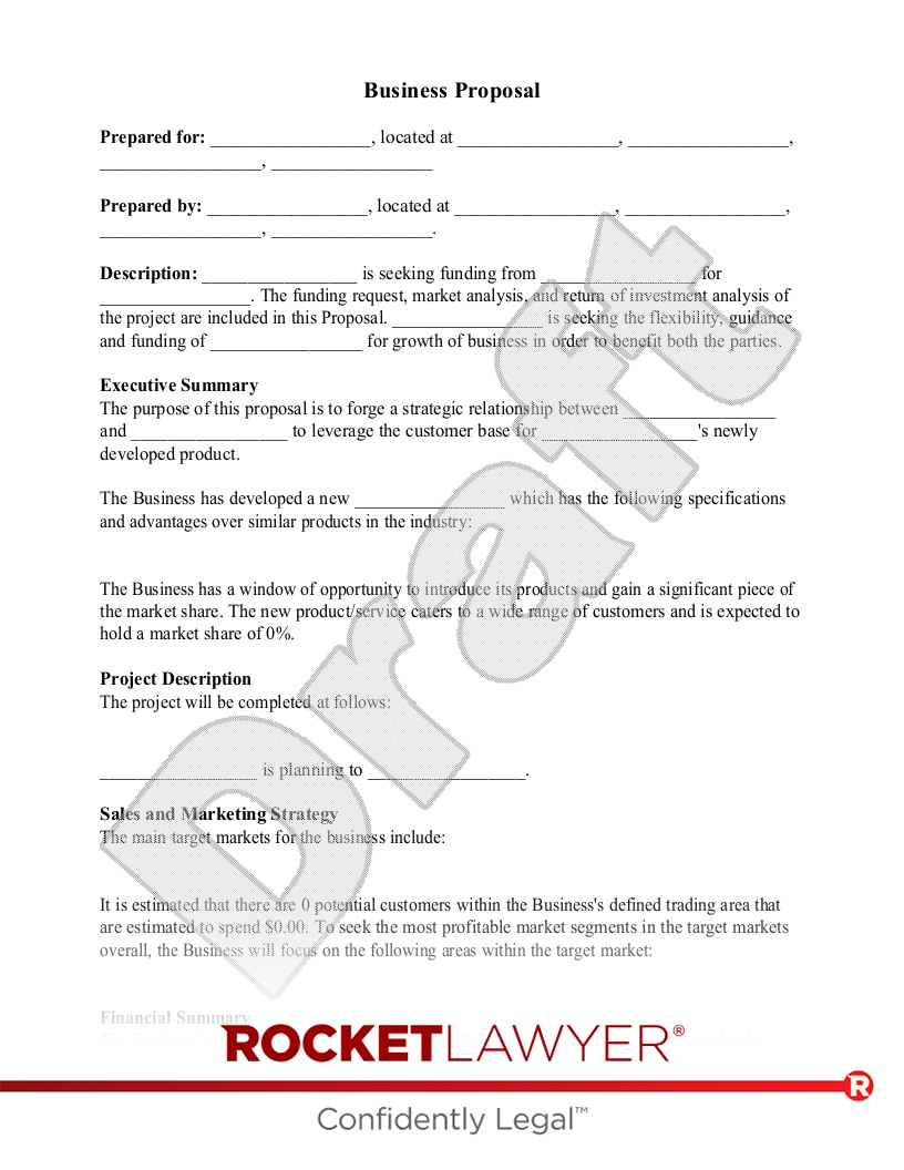 Free Business Proposal Template - Sign Templates