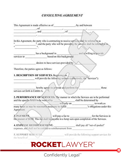 Consulting Agreement document preview