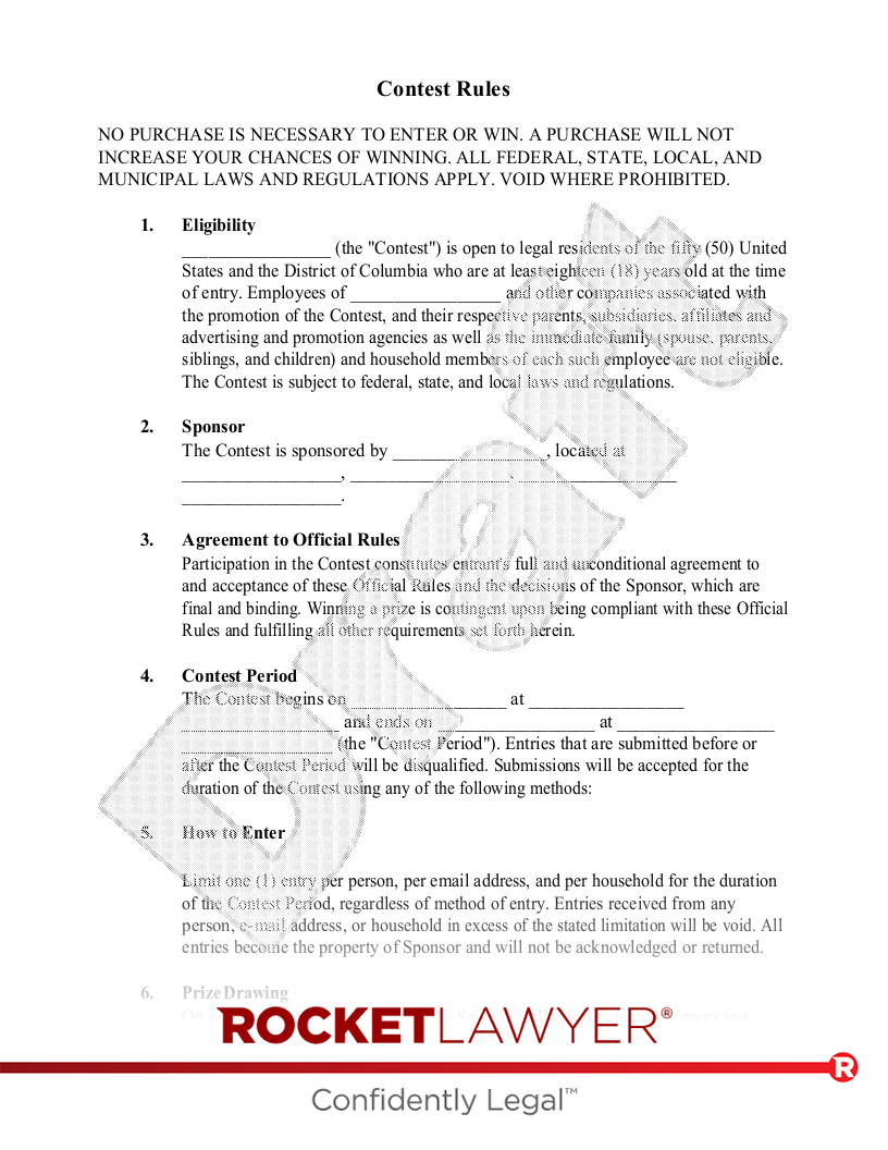 Contest, Giveaway, or Sweepstakes Laws By State