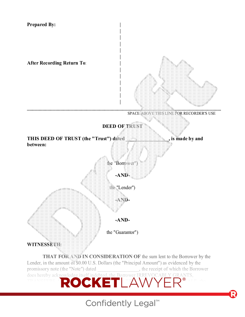 Deed of Trust document preview