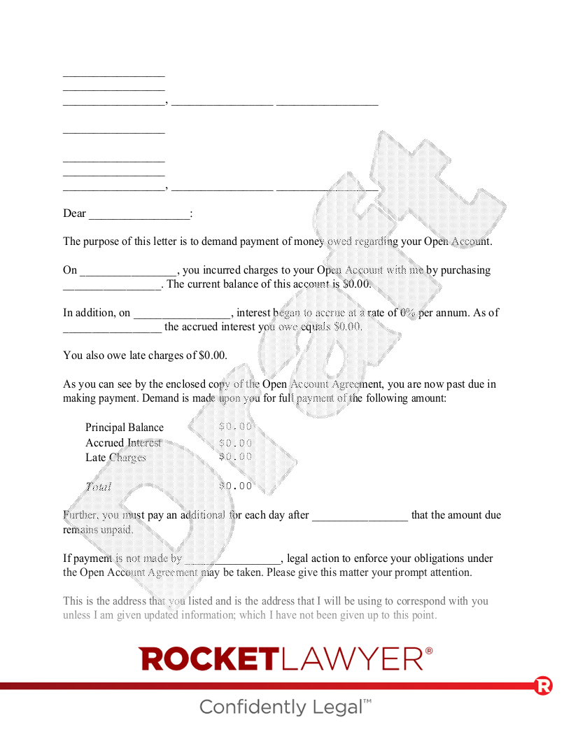 Demand Letter For Money Owed Template Infoupdate