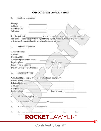 Candidate Application Form Template