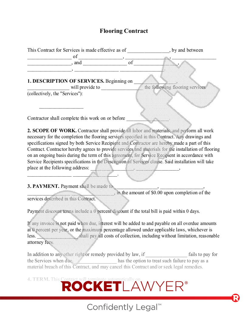 Flooring Contract document preview