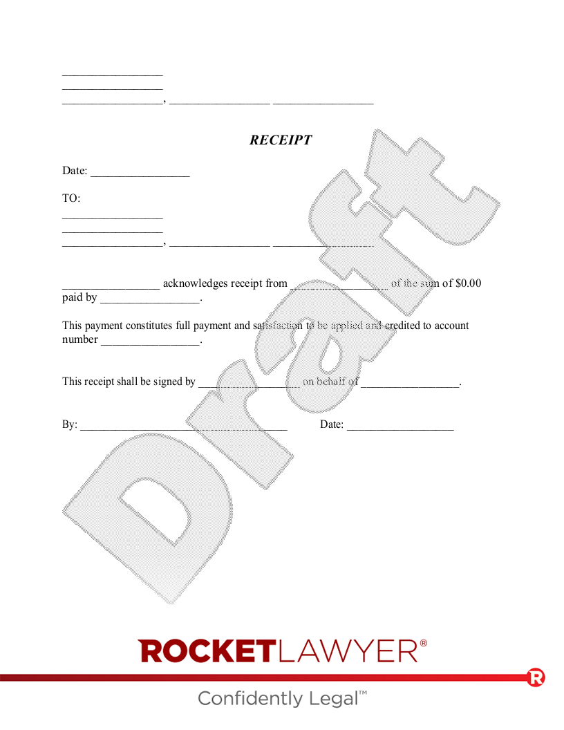 General Receipt document preview