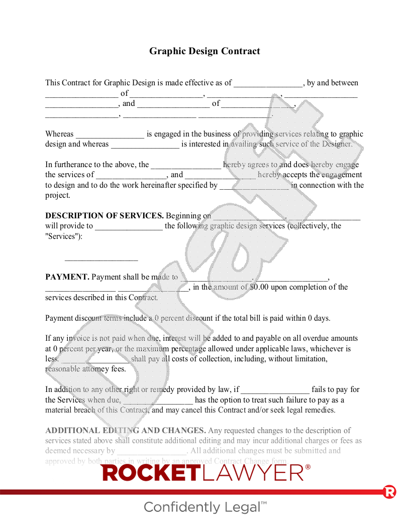 Graphic Design Contract document preview