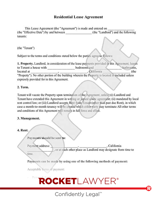 Free Lease Agreement Make, Sign and Download picture