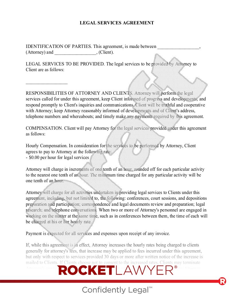 Legal Services Agreement document preview