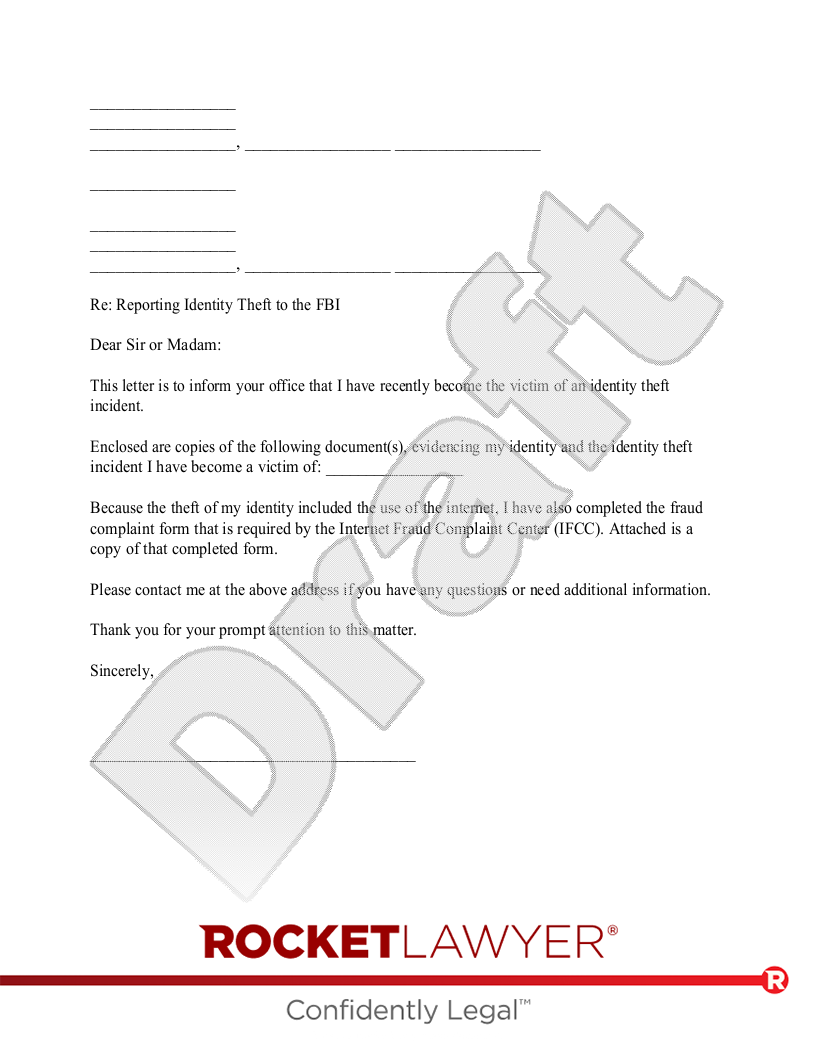 How do I file Identity Theft with the FBI?