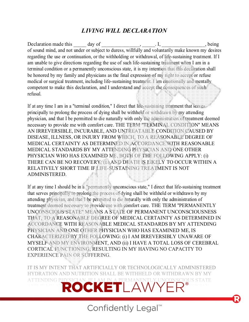 Free Ohio Living Will Template & FAQs Rocket Lawyer
