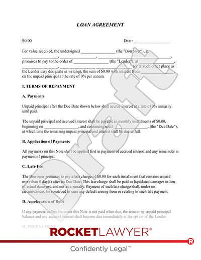 Loan Agreement document preview