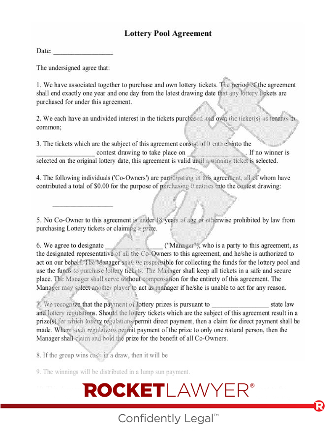 Lottery Pool Contract document preview