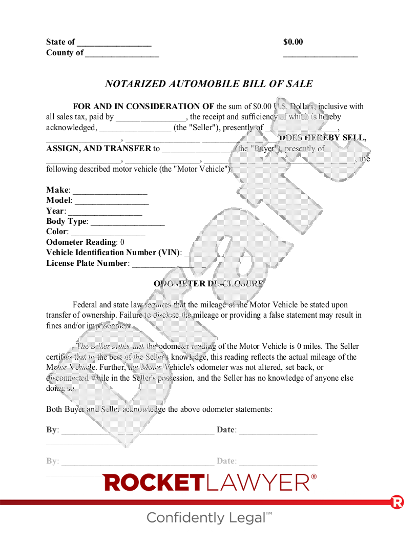 Notarized Letter