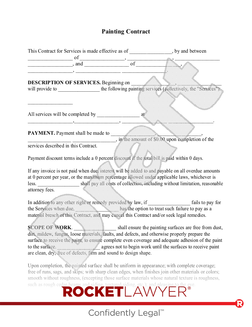 Painting Contract document preview