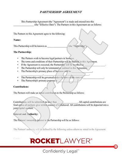 Partnership Agreement document preview
