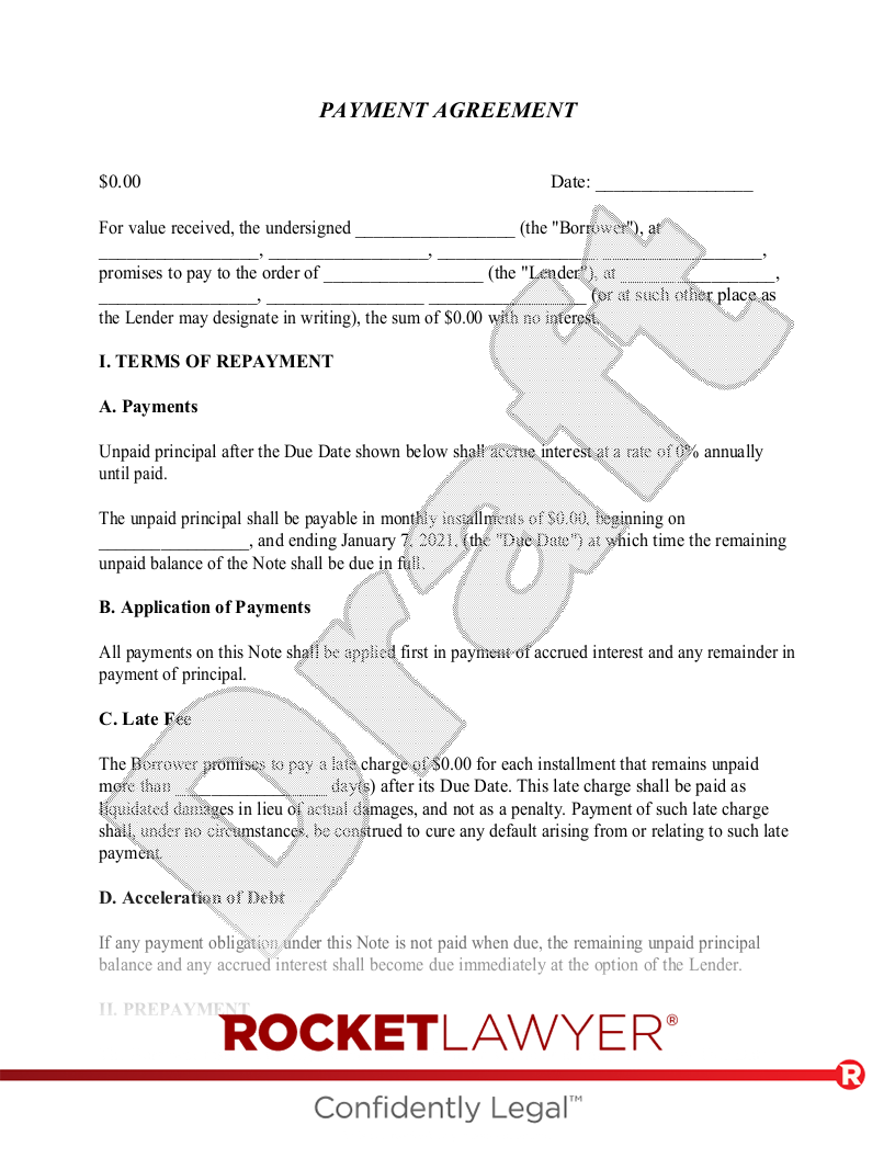 Free Pawn Agreement Template - 2023 Printable Legal Sample