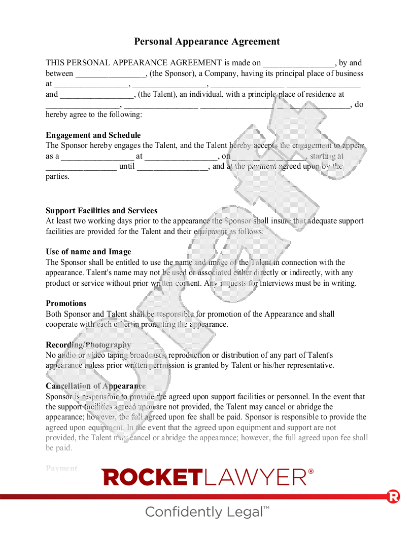 Free Artist-Agent Agreement Template & FAQs - Rocket Lawyer