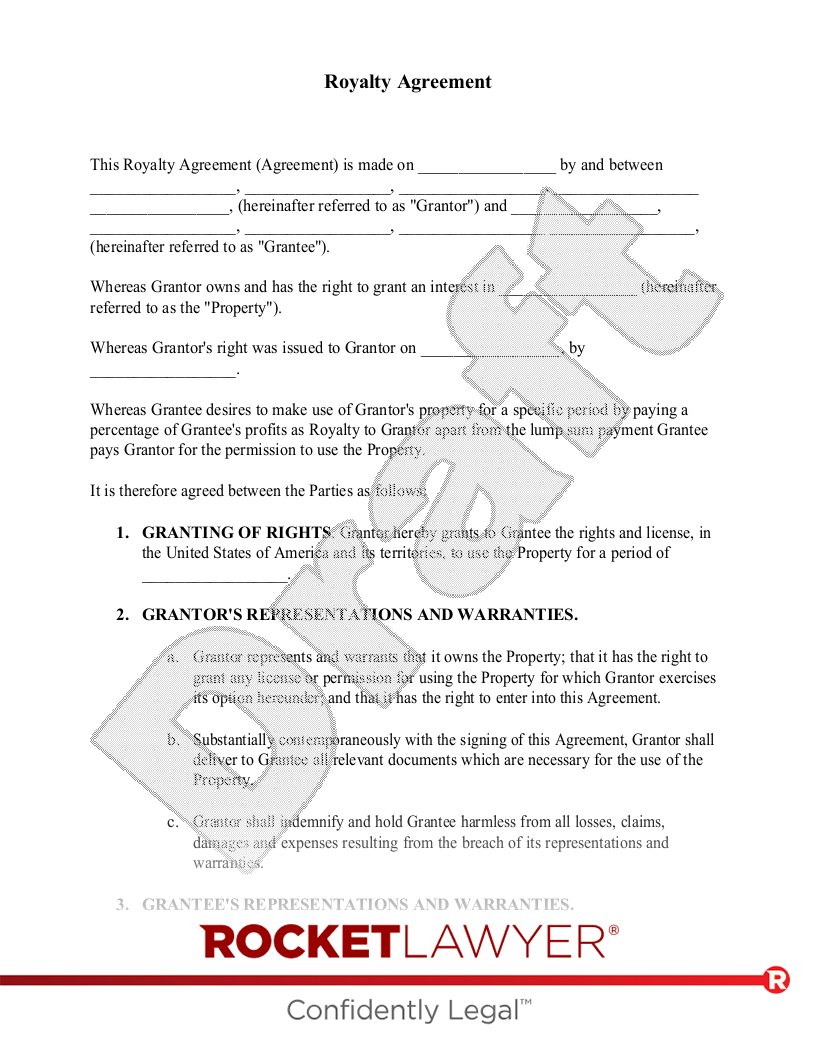 Royalty Agreement document preview