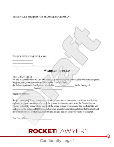 Warranty Deed document preview