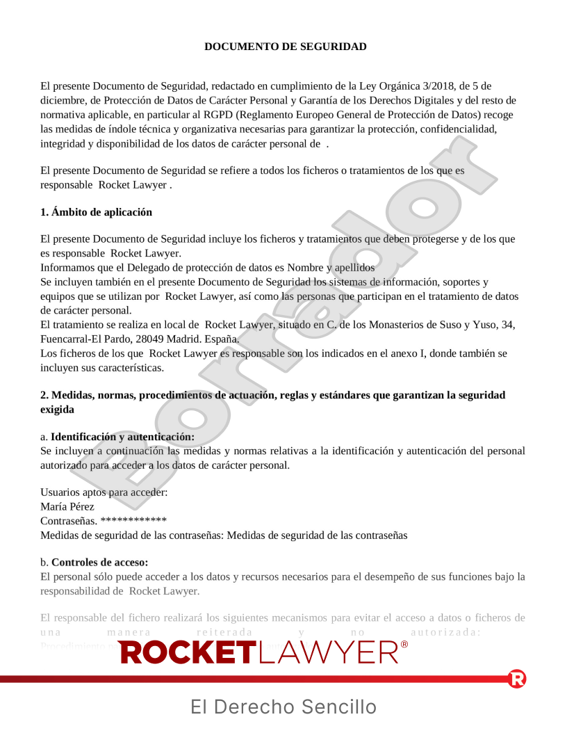 Documento de seguridad Vista previa del documento