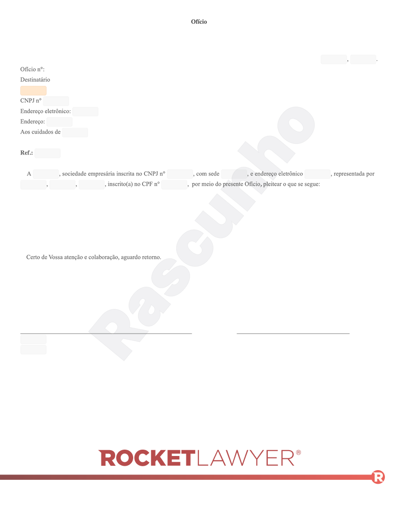 Modelo de Ofício Visualização do documento