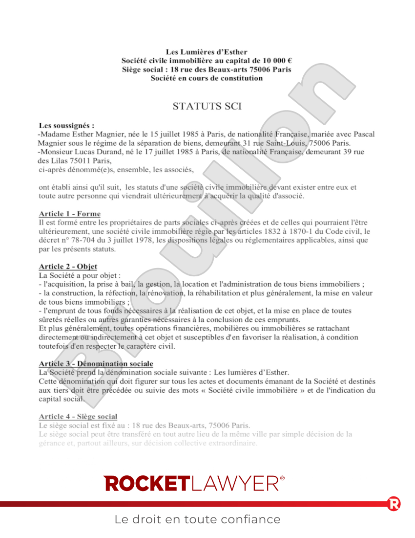 Créer une SCI pour Louer ou Investir : Mode d’Emploi Aperçu du document