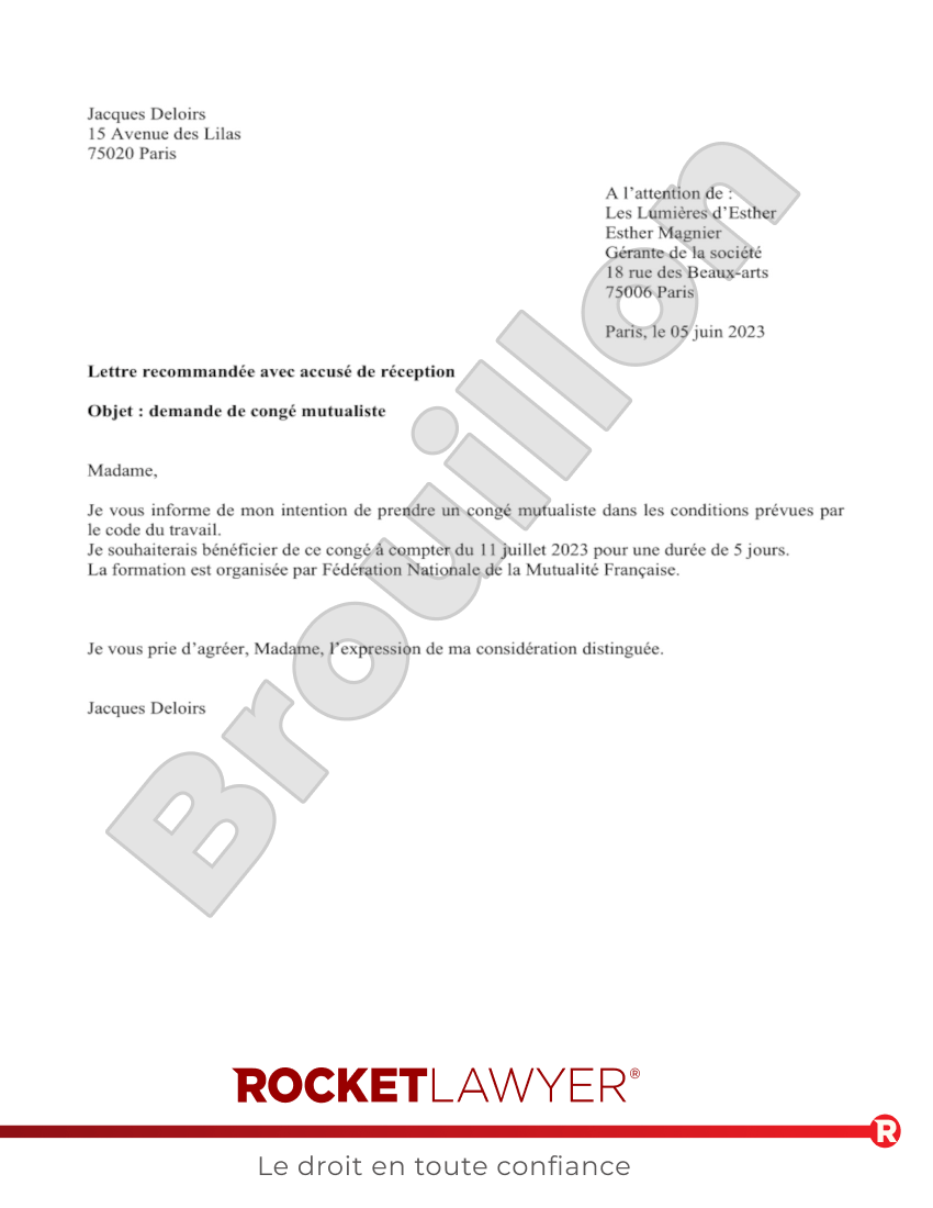 Demande de Congé Mutualiste de Formation Aperçu du document