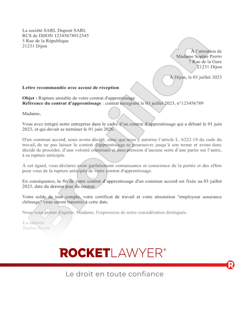 Rupture de contrat d