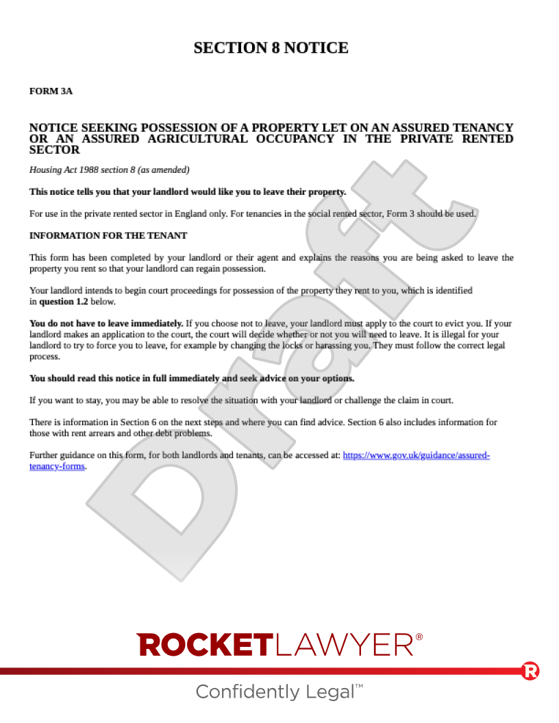 Section 8 Notice document preview