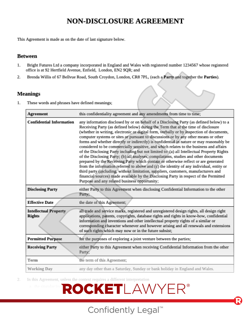 Business Contracts Documents Advice Rocket Lawyer UK